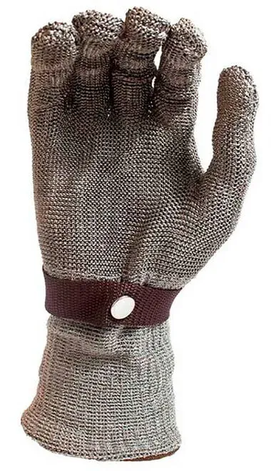 Luva  em Malha de  Fios de Aço MeshCut MBXpro Para Alto Risco de Corte Ambidestra CA 48743