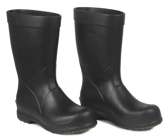 Bota Cano Longo Ocupacional Preta Sticky Shoes FEB II Térmica, Impermeável e Com Solado Grip Antiderrapante CA 50111/51814