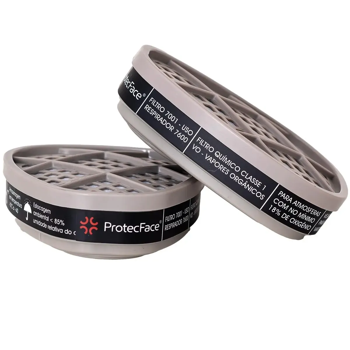 Fitro Químico 7001 Protec Face VO Vapores Orgânicos Compatível Com as Máscaras 7600 E 7800  - PAR