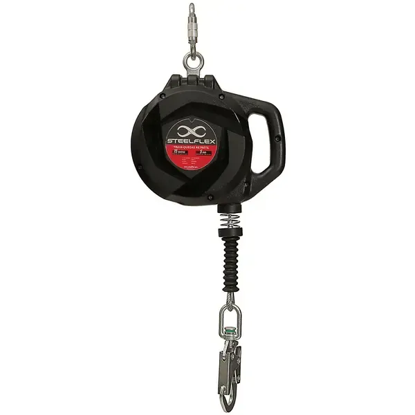 Trava-Quedas Retrátil Steelflex Cabo de Aço Inox 20 Metros STF-CQTQ0472S Anticorrosão