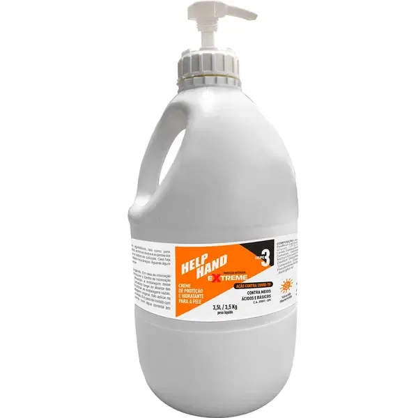 Creme Henlau Help Hand EXTREME – Creme de Proteção Grupo 3, Virucida/Bactericida, Barreira Química – Galão 4 kg – CA 39091