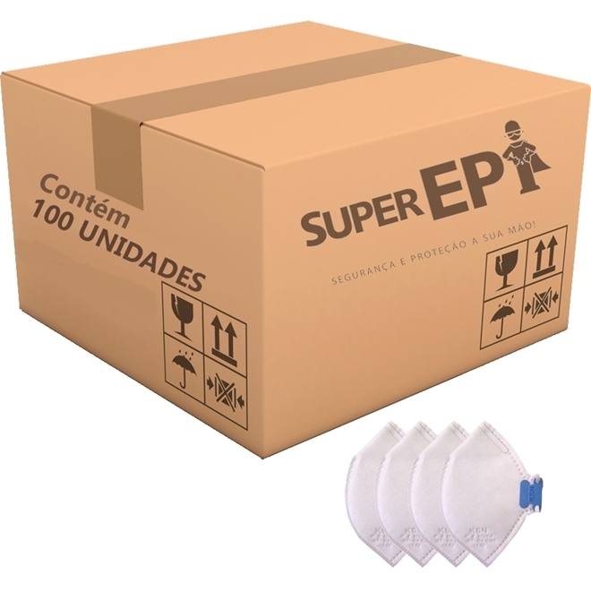 Respirador Hospitalar N95 KSN PFF2 10.02 MH Branco - Caixa