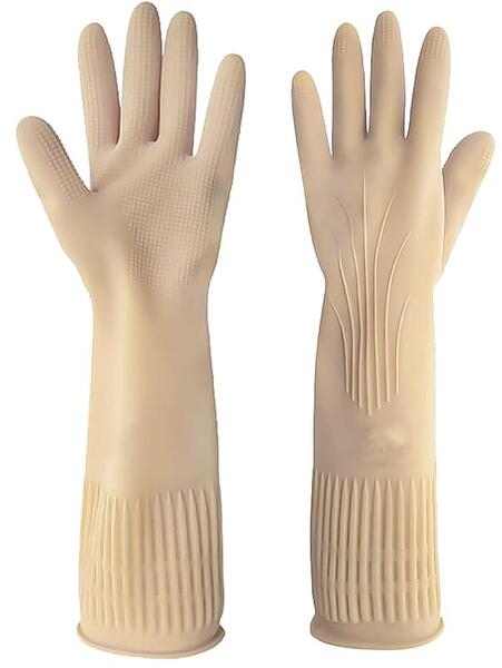 Luva De Látex Ranhurada Next Safety Puraguard Longa Linha Premium 12.000 CA -51113 Caixa Com 5 Pares