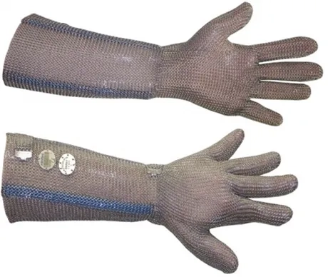Luva de Malha de Aço NiroFlex 2000 - Punho longo 7,5cm