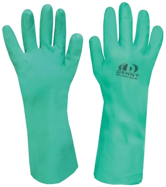Luva Nitrílica para Proteção Química  NitraSolv Danny DA-36201 CA 25313