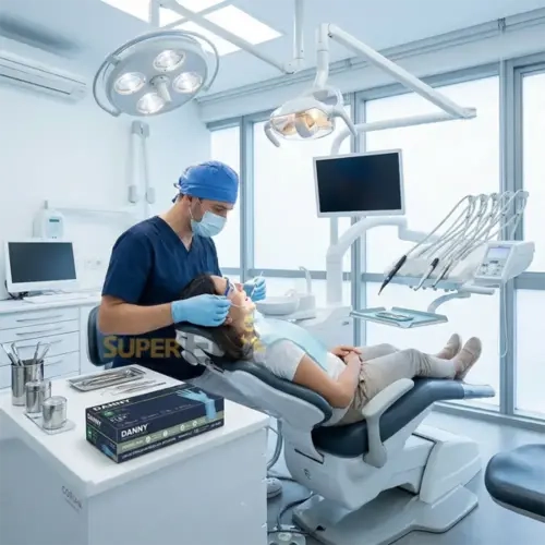 Luva Nitrílica Sensiflex Flex Danny CX/100 DA-90200-A CA 42979