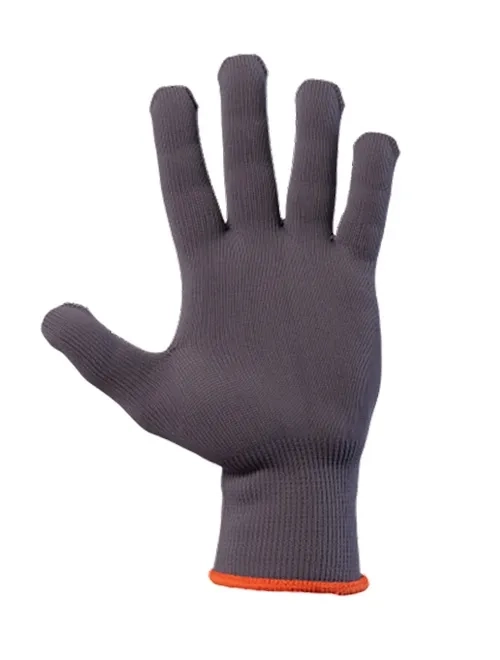 Luva de Segurança Poliflex Danny Tricotada em Nylon Cinza DA-11100 CA 26924