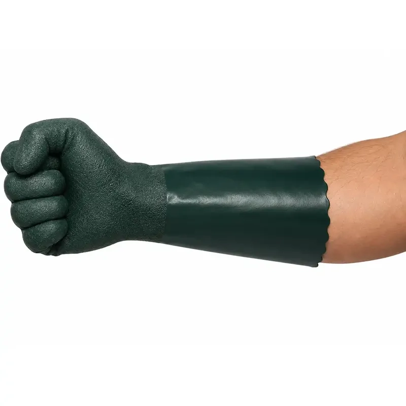 Luva Petronit Danny PVC Verde 35cm DA-12.214D-VD Proteção Química Mecânica e Térmica Tipo A CA 40304