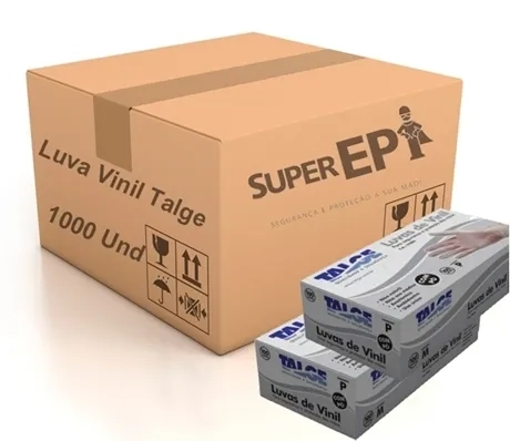 Luva de Vinil com Talco Talge Caixa Master