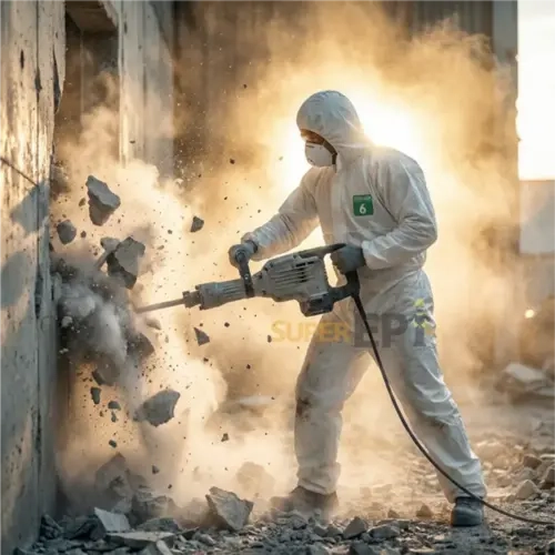 Macacão de Segurança Branco Danny SteelPro Proteção Química Vic-85111 CA 20662