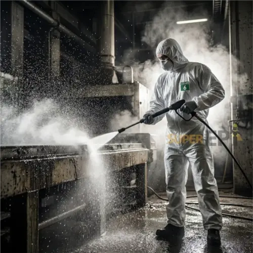 Macacão de Segurança Branco Danny SteelPro Proteção Química Vic-85111 CA 20662