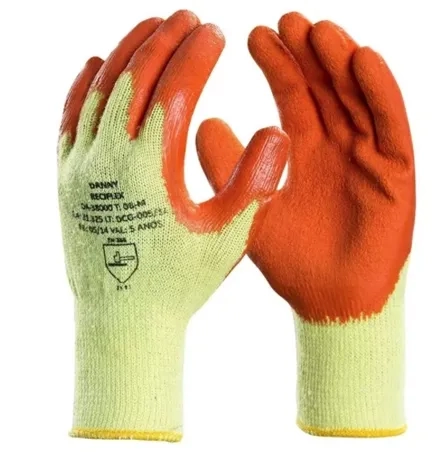 Luva de Algodão Reciclado com Latex Reciflex Danny - Para Serviços Gerais CA 31325