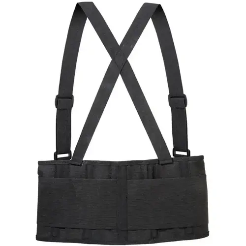Cinta Ergonômica Abdominal Com Suspensório Reforçada e Confortável Vicsa Ergo Black Vic-41110