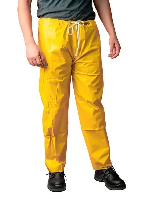 Calça de Chuva em PVC Forrada Amarela CA 37536