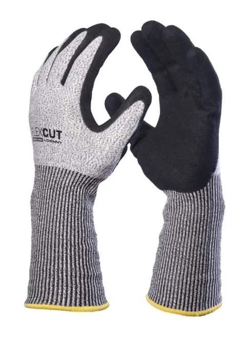 Luva Anti-Corte Nível 5 FlexCut Nitrílico Foam Punho Longo  Danny DA-45300L CA 34000