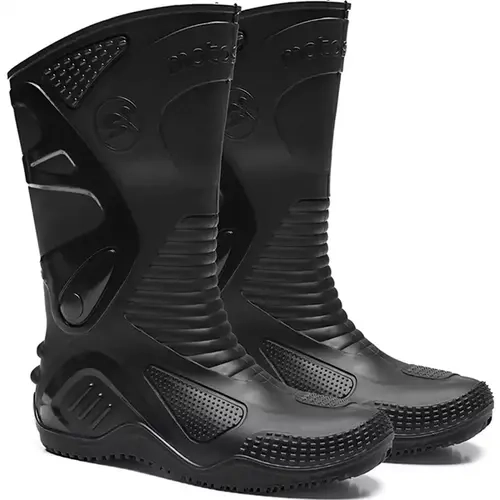 Bota de Pvc Para Motociclista MotoSafe Com Solado Preto Impermeável 84BPM600 CA 34798