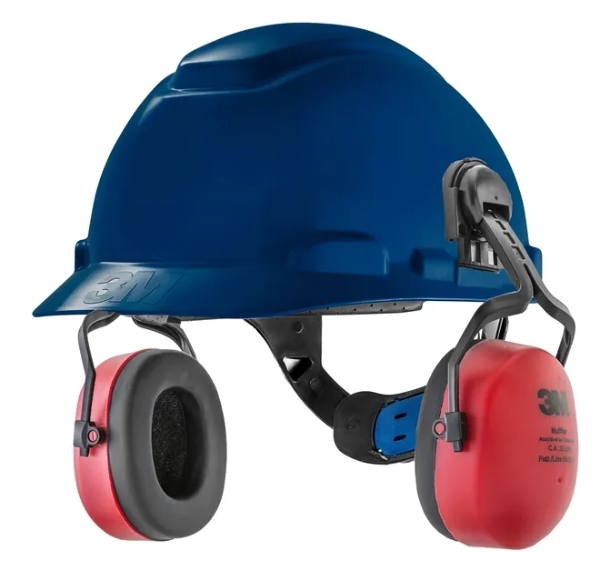 Capacete 3M Acoplado Com Abafador Tipo Concha Muffler
