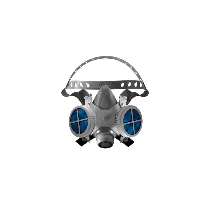 Máscara Contra Gases 1/4 Facial Alltec 2002 com 2 Filtros Inclusos CA 33596