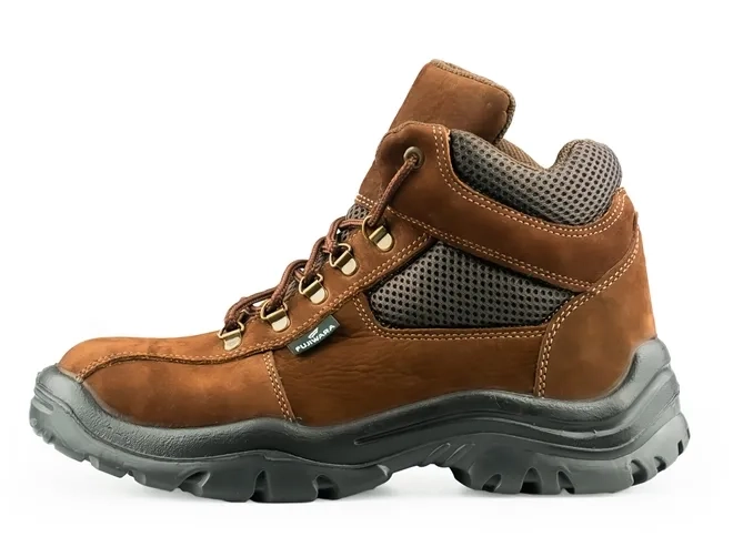 Bota de Couro Nobuck Marron Fujiwara WBP Linha Premium CA 43698