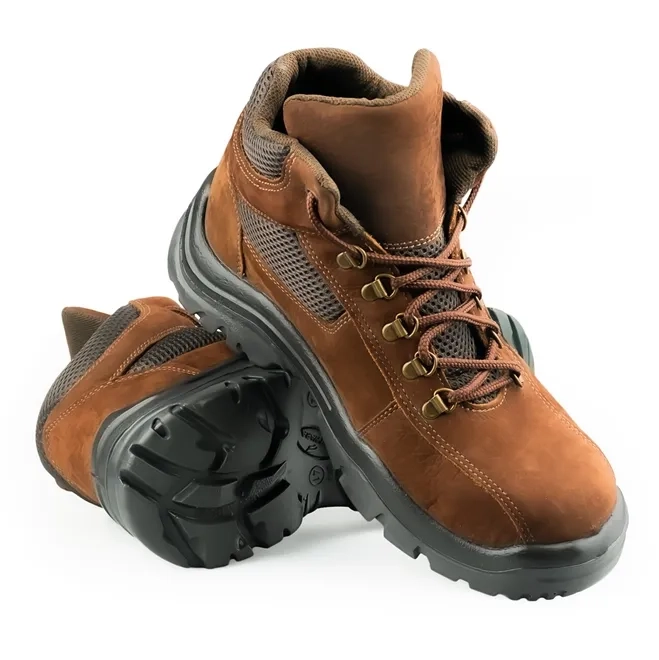 Bota de Couro Nobuck Marron Fujiwara WBP Linha Premium CA 43698
