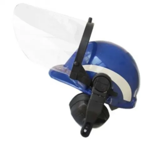 Capacete Conjugado Com Protetor Facial e Abafador Duráveis
