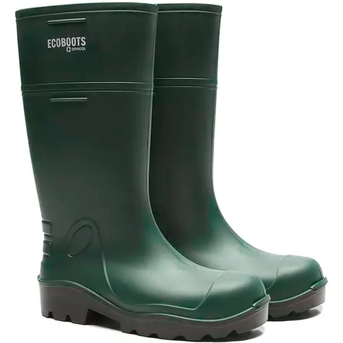 Bota de Poliuretano Ecoboots PureSafe Verde e Preta CA 35047
