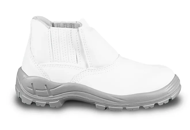 Bota de Segurança Com Elástico Branca Fujiwara Em Microfibra Hidrofugada 4090hesm4600lg CA 31241