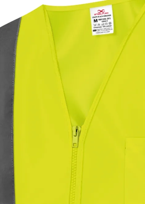 Colete SteelFlex Refletivo Com 1 Bolso Amarelo Fluorescente