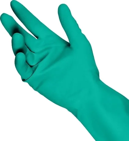 Luva Nitrílica Verde Talge Com Forro CA 32245