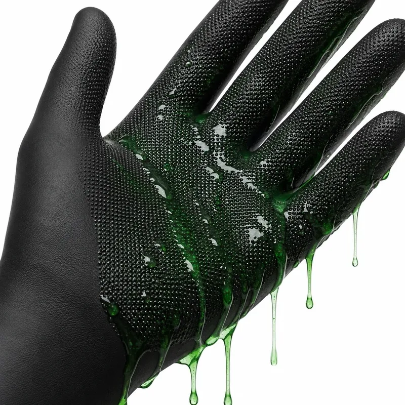 Luva Volk NEO 780 10.40.018.07 Neoprene Química Tipo A Nível Máximo, Biológica, Térmica e Impermeável Preta CA 16977