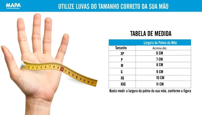 Luva Mapa Temp-Dex 710 Alta Temperatura Até 150º Excelente Tato CA 32045