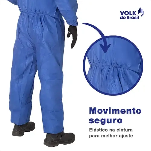 Macacão de Segurança Volk COVERTECH 200 Respirável Tipo 5 e 6 CA 39299
