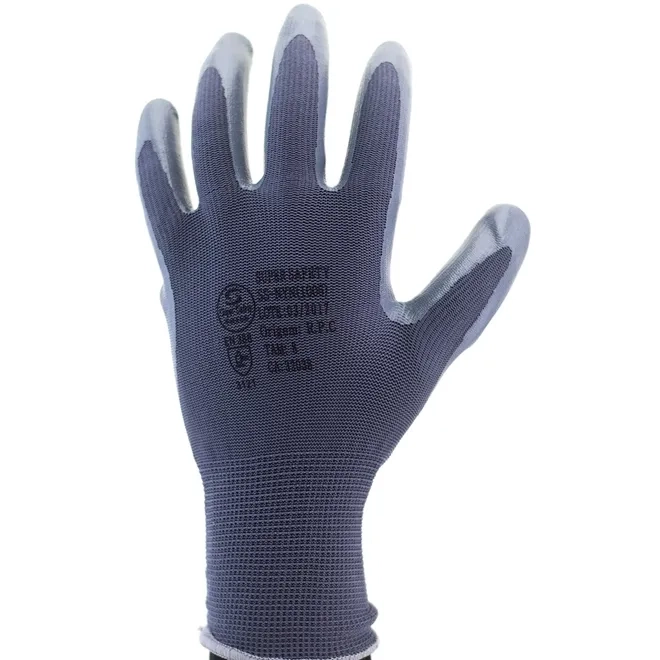 Luva de Poliamida e Banho Nitrílico Super Safety SS1006 CA 32038