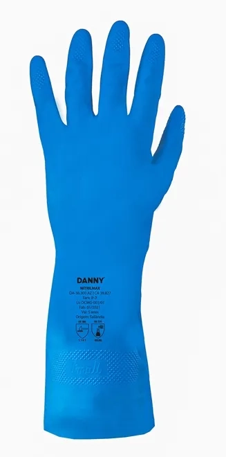 Luva Nitrílica Danny Azul Sem Forro NitrilMax DA-36300AZ CA 39827