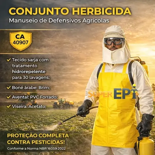 Conjunto Herbicida Brascamp Para Manuseio de Defensivos Agrícolas CA 40907