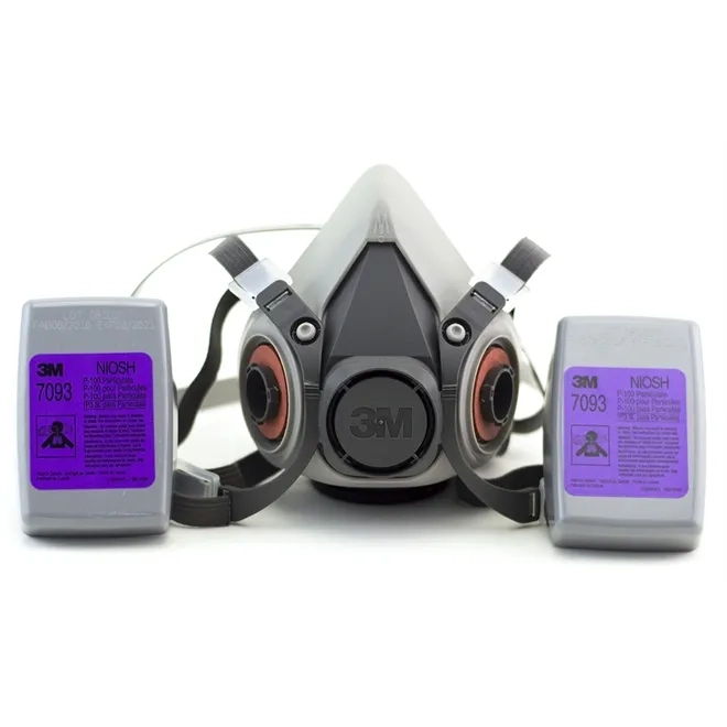 Máscara 3M 6200 Com Filtros 7093 P3 Para Partículas e Fumos de Solda