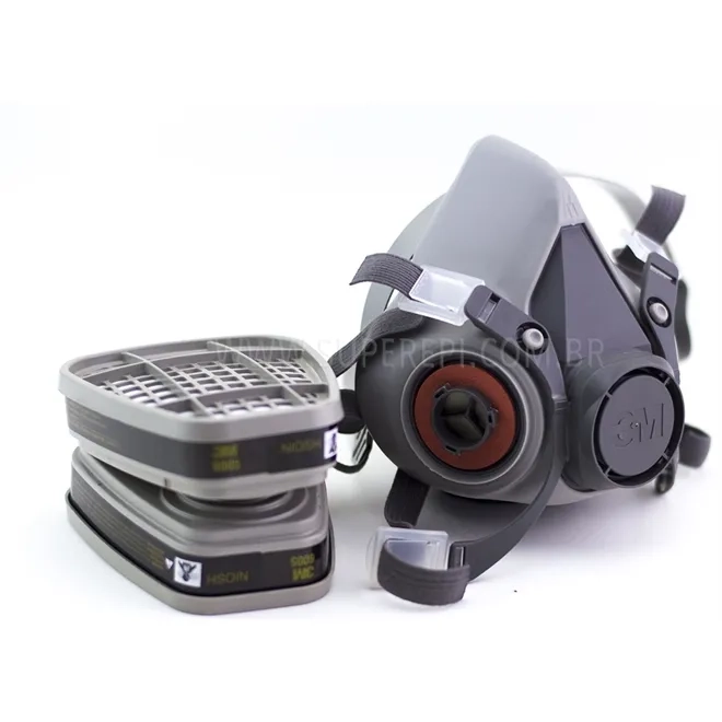 Máscara 3M 6200 Com 2 Filtros Inclusos 6005 Formaldeído