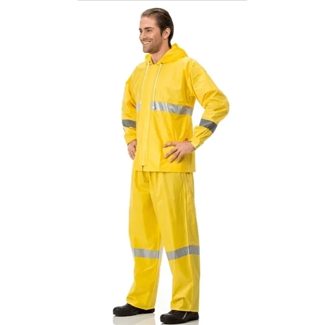 Conjunto Impermeável em Nylon Com Refletivo Pantaneiro
