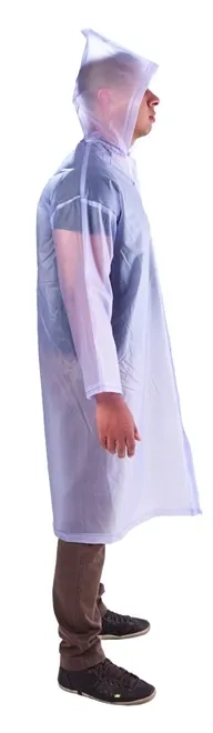 Capa de Chuva Transparente Longa Vinil PVC Impermeável Vinilseg CA 35560
