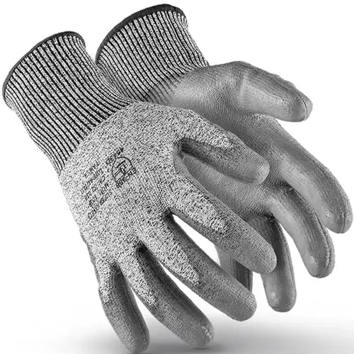 Luva Anti-Corte Nível 5 Com Banho PU Super Safety SS1008 CA 32036