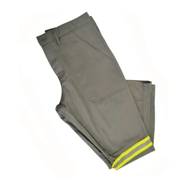 Calça NR10 Risco 2 ATPV 11 Cinza Anti-Chama Guardian DX Para Arco Elétrico Refletivo CA 30977