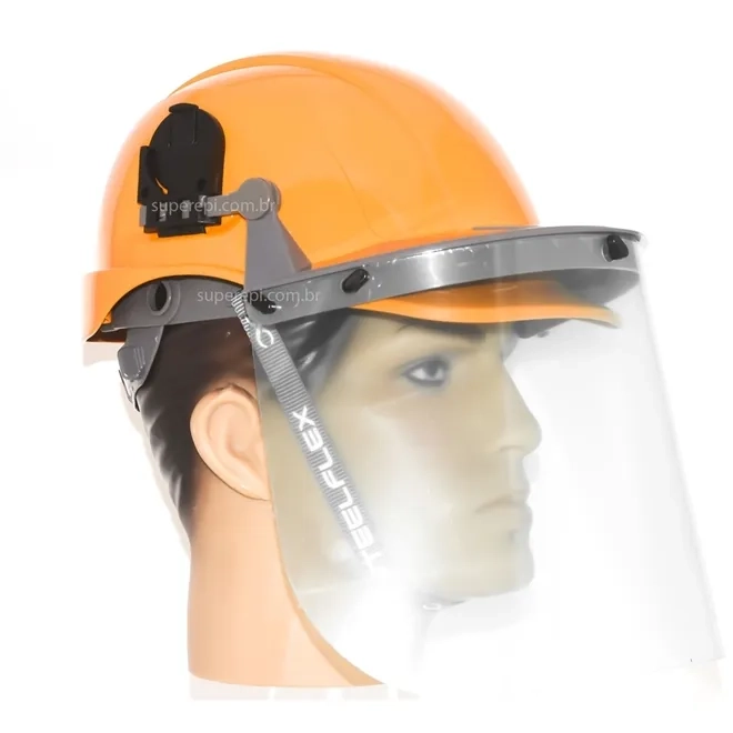 Protetor Facial Conjugado Com Capacete e Jugular Steelflex Turtle STF F620007 CA 41961