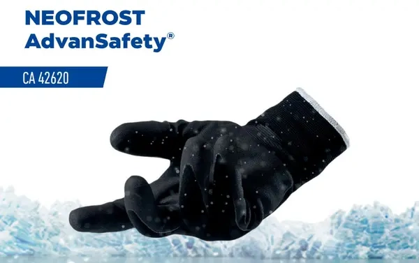 Luva Neofrost Térmica -30º Para Baixa Temperatura Com Banho Nitrílico Lalan CA 42620