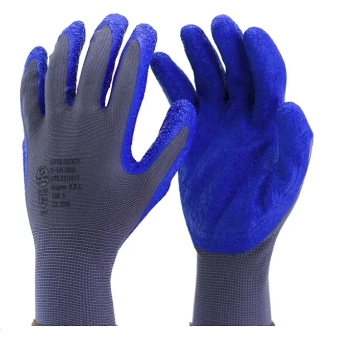 Luva Super Safety SS1005 Algodão Com Látex CA 32035 Caixa