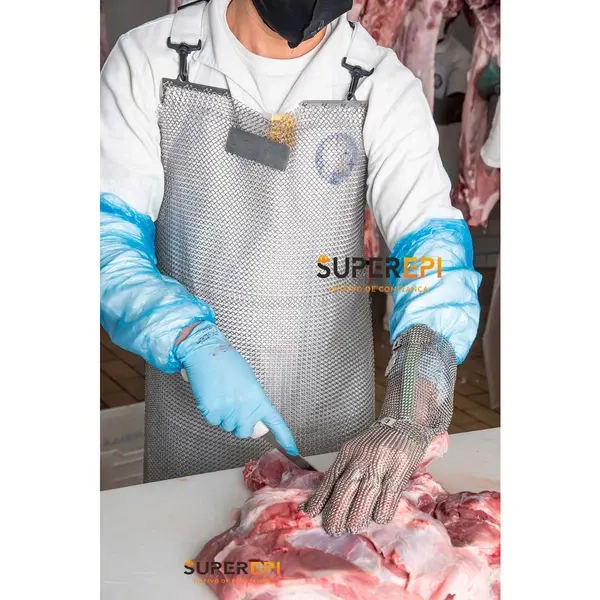 Avental de Malha de Aço Inox Danny Niroflex 55 x 75 CM DA-3333N CA 6170