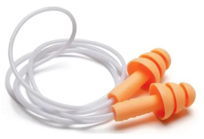 Protetor Auditivo Silicone 3M Pomp Plus Cordão de Silicone CA 5745 - Caixa Com 100 Unidades
