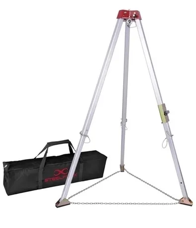 Tripé Para Espaços Confinados Alumínio e Corrente Steelflex
