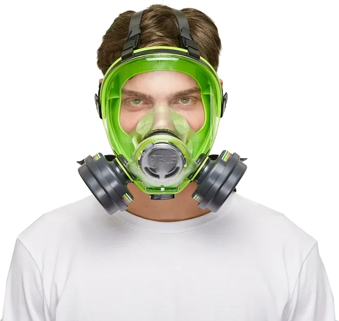Respirador Bls 5700 Facial Inteira em Silicone Tipo Baioneta Antiembaçante CA 35554