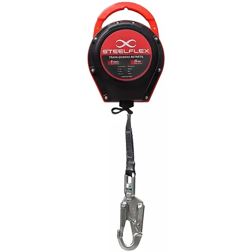 Trava-Quedas Retrátil Steelflex 6 m STF CQTQ0176 – Segurança Total em Altura