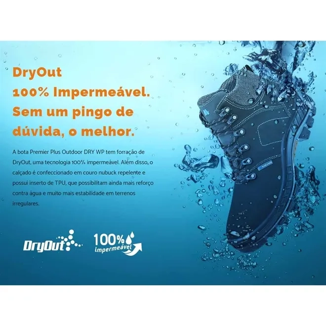 Bota Nobuck Marluvas 100% Impermeável 75BPR26 DRY WP